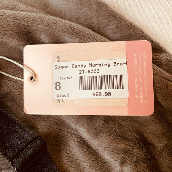 Cake Sugar Candy Bra Full Bust Black size XS BNWT Maternity Nursing - Picture 3 of 6